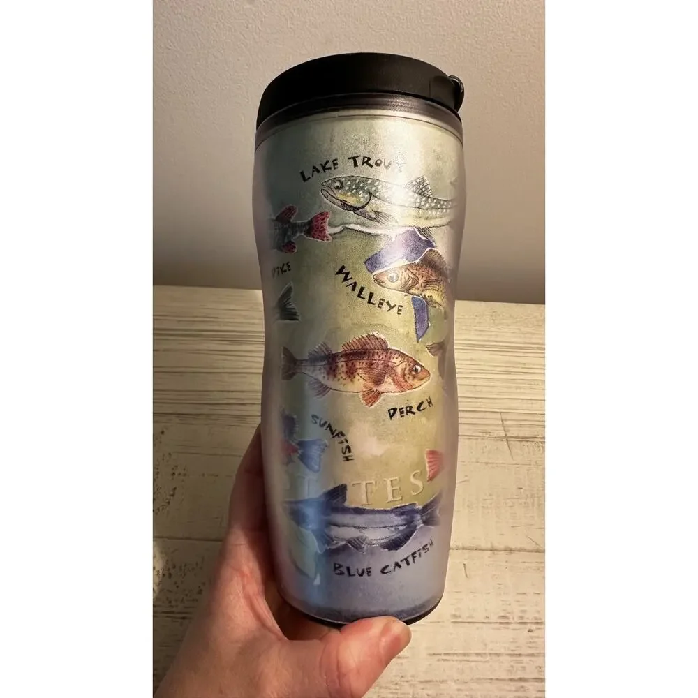 Starbucks Fish Of The United States Double Wall Tumbler 2001 Barista Coffee Mug